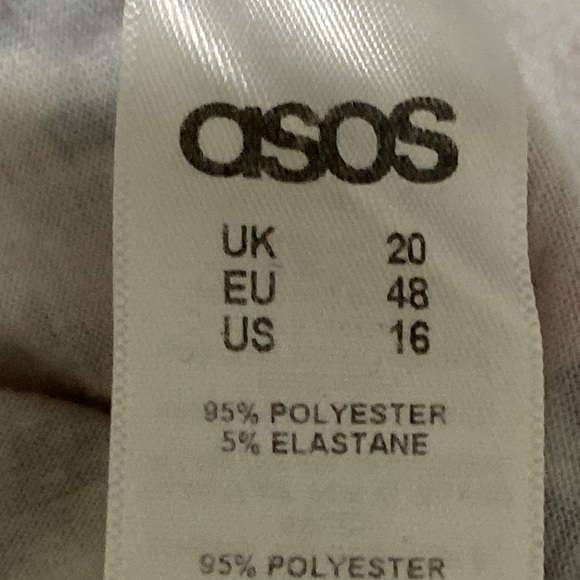 Asos Curve Jewel Flower Print V-Neck Coquette Bodycon Cottagecore Midi Dress 16 - Picture 10 of 11